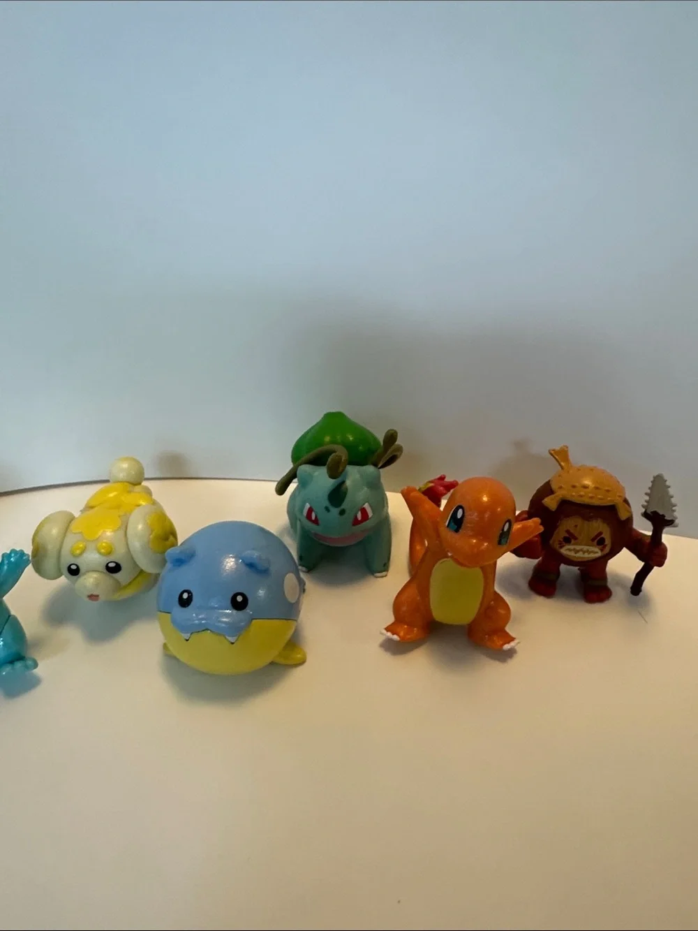 Pokemon Mini Figures - Green Blue Yellow Orange Red Brown